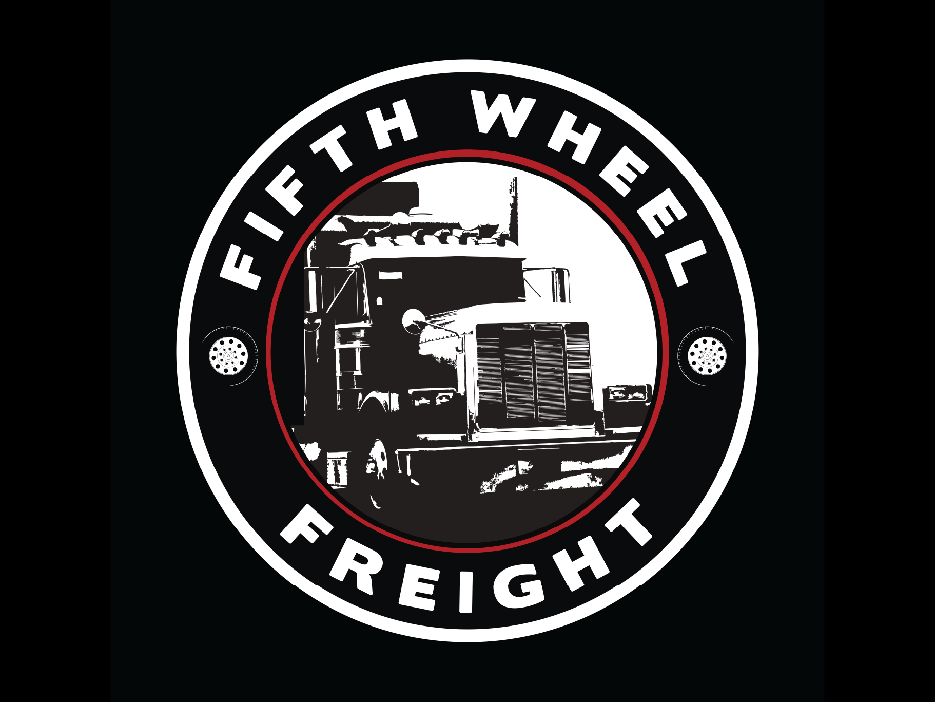 An old school Fifth Wheel Freight logo transitioning to the new FWF logo.